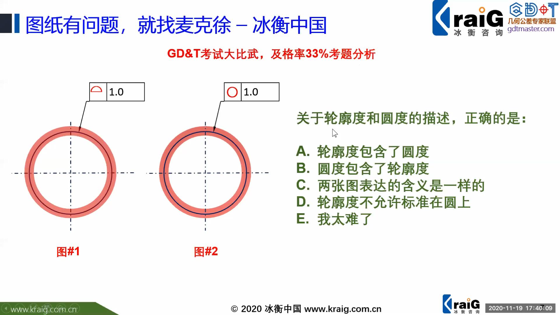 圆度和轮廓度有区别吗？-【GD&T短视频系列】